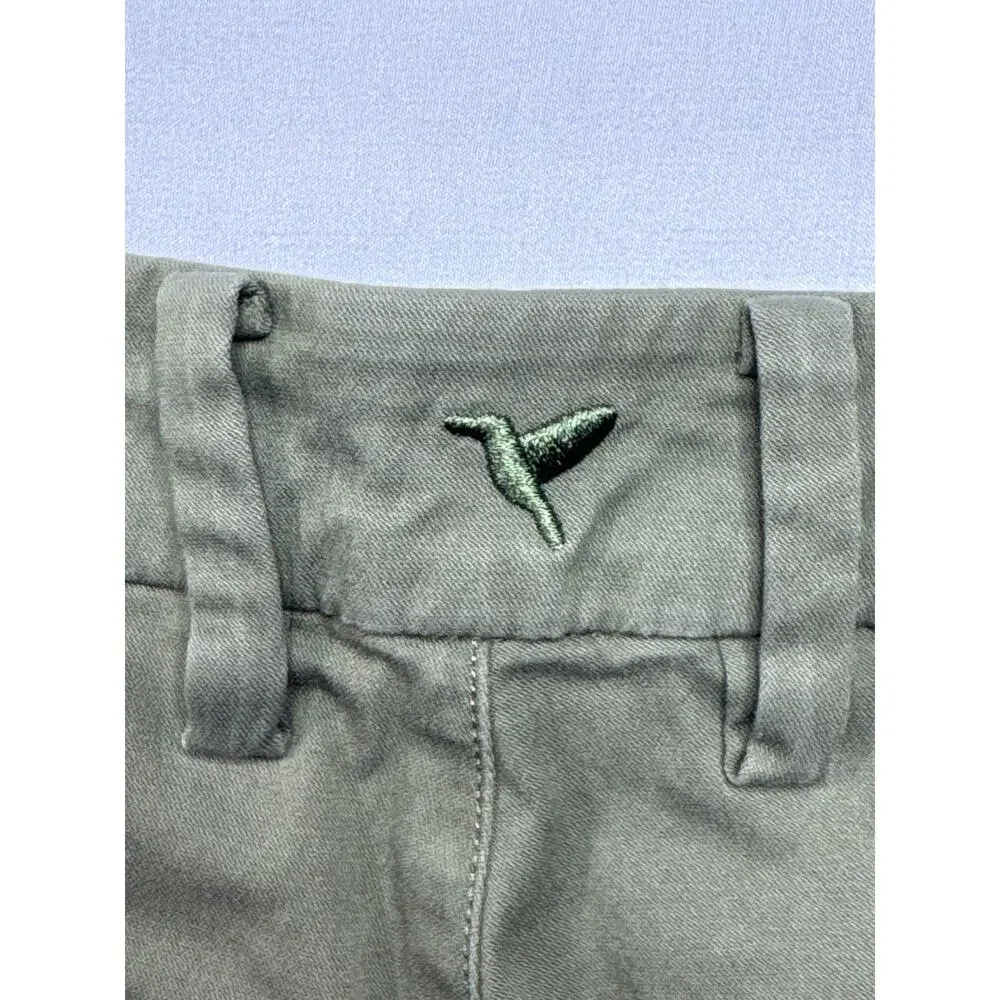 Birddogs Men's Slim Fit Stretch Army Green Chino Pants - Size 30x32 (29x30.5) - Picture 3 of 4
